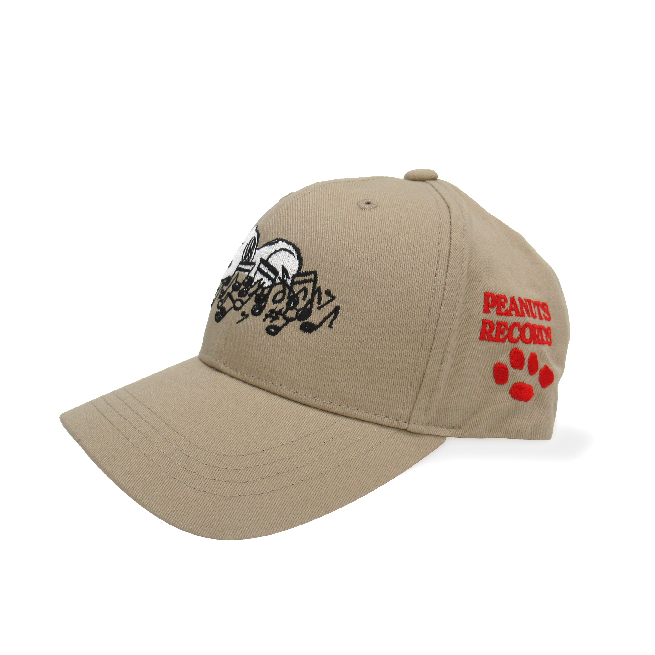 PEANUTS 刺繍キャッフ゜ロゴ/音符BE